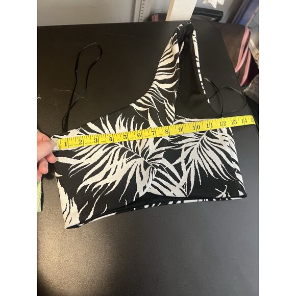 Zara Cold Shoulder Zebra Print Crop Top Size Small Animal Print Y2K Trendy - Picture 6 of 9